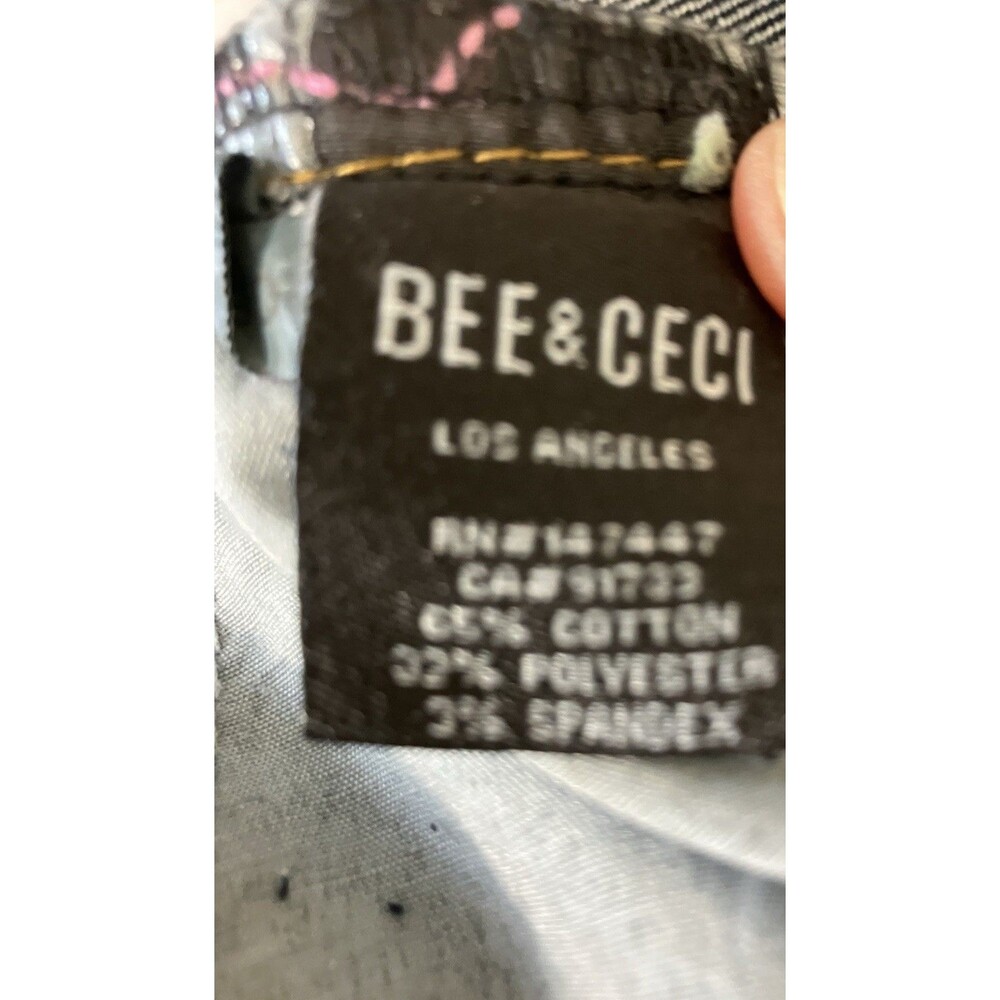 Bee & Ceci Los Angeles Jean Dark Blue Capris Size 11 - Picture 3 of 6